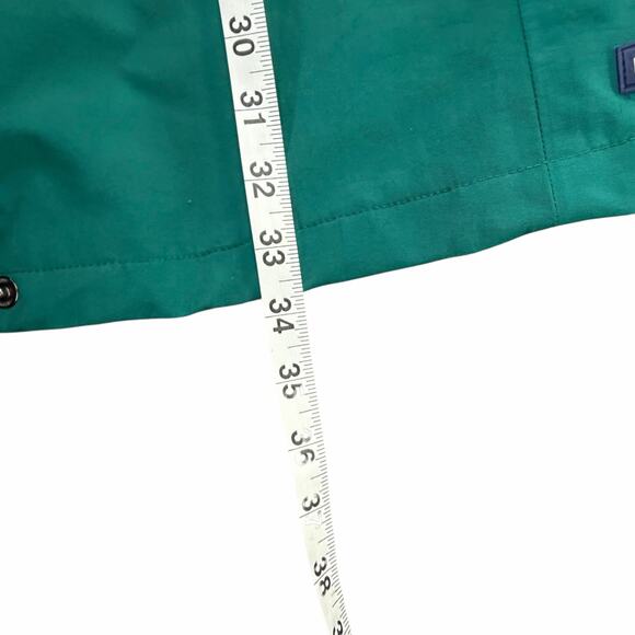 Lands End Squall Raincoat Women L Green Hooded Jacket Waterproof Outdoor Travel - Picture 9 of 16